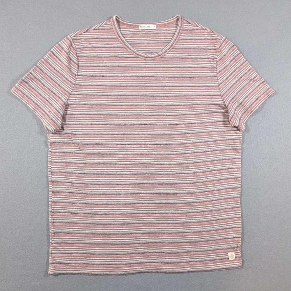 Marine Layer T-Shirt Mens Size Medium Striped Short Sleeve Crew Neck